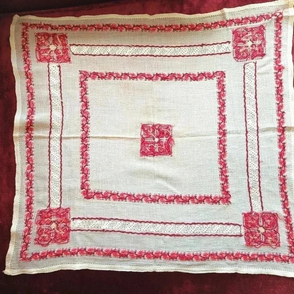 Vintage Wool Head Scarf - Picture 4 of 9